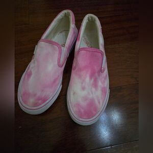 Lugz Womens Pink Tye Dye Slip-On Shoes Size 8